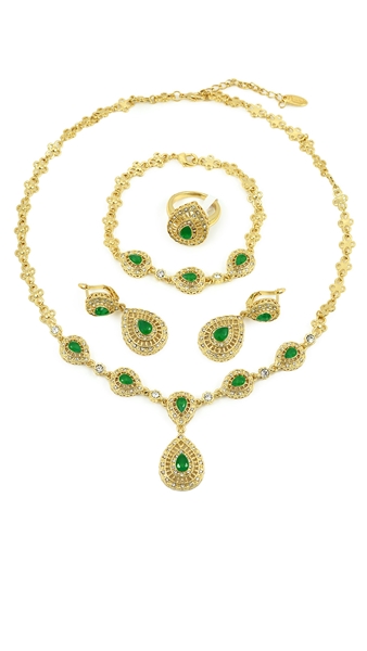 Picture of Low Cost Middle Eastern Crystal 4 Pieces Jewelry Sets