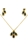 Picture of Moving Gold Plated Crystal 2 Pieces Jewelry Sets