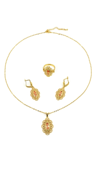 Picture of Superior Middle Eastern Champagne 3 Pieces Jewelry Sets