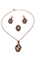 Show details for Durable Crystal Colourful 3 Pieces Jewelry Sets
