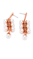 Picture of Beautiful Shaped White Venetian Pearl Earrings