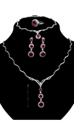 Picture of Fashionable Cubic Zirconia Geometric 4 Pieces Jewelry Sets