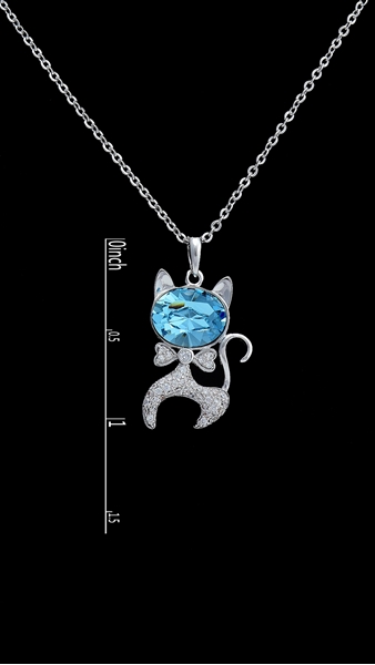 Picture of Long-Term Supplier Cat Swarovski Element Collar 16 OR 18 Inches