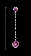 Picture of Excellent Swarovski Element Platinum Plated Drop & Dangle