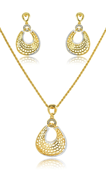 Picture of Touching Gold Plated Hollow Out 2 Pieces Jewelry Sets