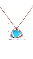 Picture of High Quality Sea Blue Rose Gold Plated 2 Pieces Jewelry Sets
