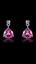 Show details for Long Lasting Single Stone Platinum Plated Drop & Dangle