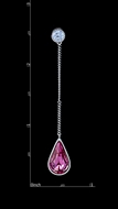 Picture of Charming Swarovski Element Zinc-Alloy Drop & Dangle
