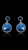 Picture of Unique And Creative Dark Blue Swarovski Element Drop & Dangle