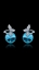 Show details for Sparkling Platinum Plated Zinc-Alloy Stud 