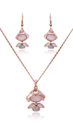Picture of Innovative And Creative Rose Gold Plated Small 2 Pieces Jewelry Sets