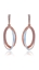 Show details for Modern Design Big Rose Gold Plated Drop & Dangle