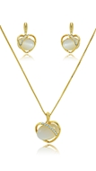 Picture of Ce Certificated Zinc-Alloy Heart & Love 2 Pieces Jewelry Sets