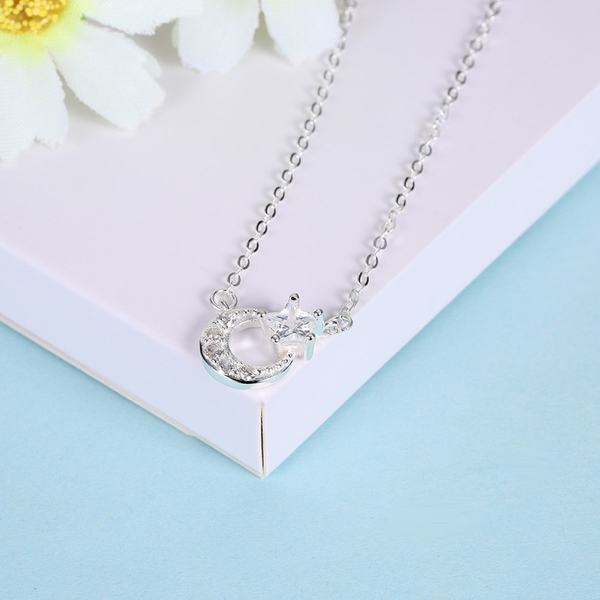 Picture of Moving Platinum Plated Necklaces & Pendants