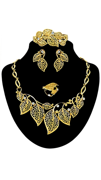 Picture of Beautiful Big Zinc-Alloy 4 Pieces Jewelry Sets