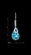Picture of Well Designed Platinum Plated Big Drop & Dangle