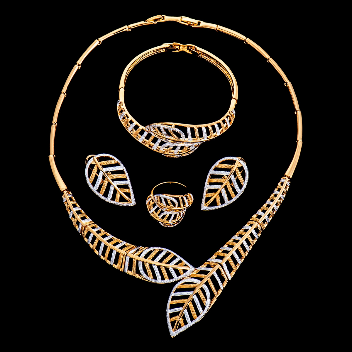 Cheapest Gold Plated African Style 4 Pieces Jewelry Sets
