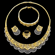 Picture of Odm Big Dubai Style 4 Pieces Jewelry Sets