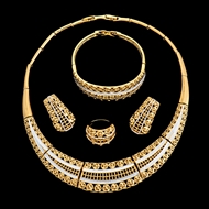 Picture of Romantic  Dubai Style Big 4 Pieces Jewelry Sets