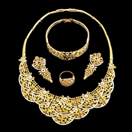 Picture of Simple And Elegant Zinc-Alloy African Style 4 Pieces Jewelry Sets