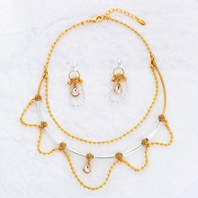 Show details for Three-Dimensional Daily Zinc-Alloy 2 Pieces Jewelry Sets