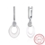 Picture of Online Wholesale White Platinum Plated Drop & Dangle