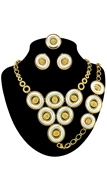 Picture of Wonderful Gold Plated Dubai Style 4 Pieces Jewelry Sets