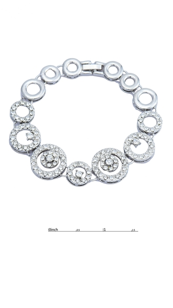 Picture of New Arrival Rhinestone Platinum Plated Bracelets