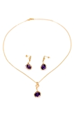 Picture of Cheap Purple Gold Plated 2 Pieces Jewelry Sets