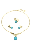 Picture of Discount South American Gold Plated 3 Pieces Jewelry Sets