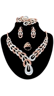 Picture of Modern Gold Plated Big 4 Pieces Jewelry Sets