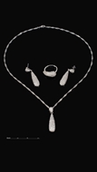 Picture of Independent Design Platinum Plated Brass 3 Pieces Jewelry Sets