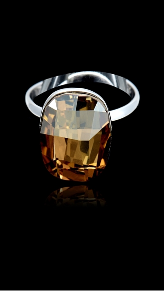 Picture of Custom Made Swarovski Element Single Stone Fashion Rings