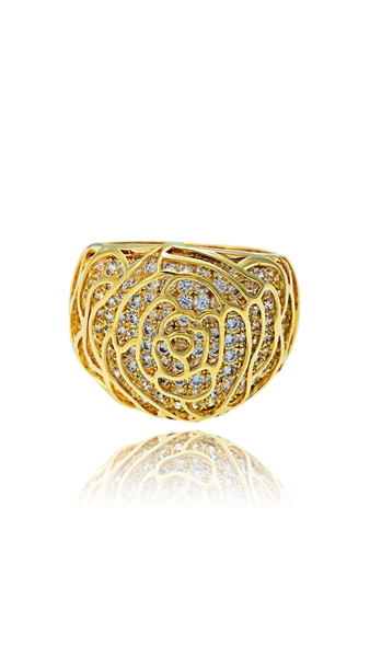 Picture of Good Quality Zinc-Alloy Gold Plated Fashion Rings