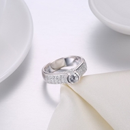 Picture of Fabulous Platinum Plated Fashion Rings