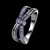Picture of Fabulous Gunmetel Plated Purple Fashion Rings
