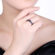 Picture of Online Gunmetel Plated Purple Fashion Rings