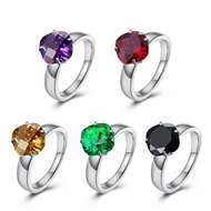 Picture of Noble Designed Stainless Steel Purple Fashion Rings