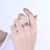 Picture of Online Wholesale Platinum Plated Blue Fashion Rings
