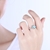 Picture of Attractive Platinum Plated Blue Fashion Rings