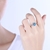 Picture of Top Rated Blue Platinum Plated Fashion Rings