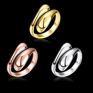 Picture of Touching Platinum Plated Fashion Rings