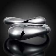 Picture of The Youthful And Fresh Style Of Platinum Plated White Fashion Rings