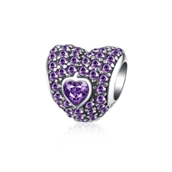 Picture of Cute Designed Purple Charm Bead