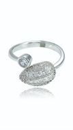 Picture of Gorgeous And Beautiful Platinum Plated Small Fashion Rings