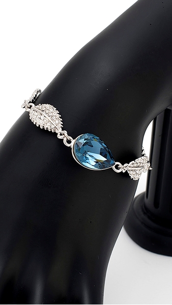 Picture of Independent Design Platinum Plated Dark Blue Bracelets