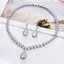 Show details for Cubic Zirconia Wedding Necklace And Earring Sets 1JJ050885S