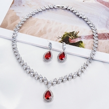 Show details for Copper Brass Wedding Necklace And Earring Sets 1JJ050888S