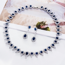 Show details for Luxury Copper Brass Necklace And Earring Sets 1JJ050915S