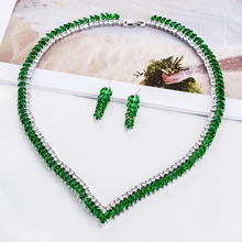 Show details for Luxury Wedding Necklace And Earring Sets 1JJ050921S